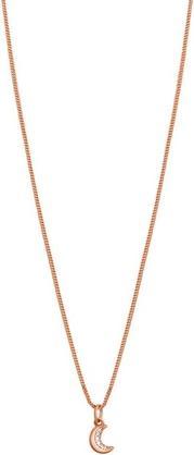 Rosato - Bronze necklace Moon with zircons Allegra RZAL030 (chain. pendant)