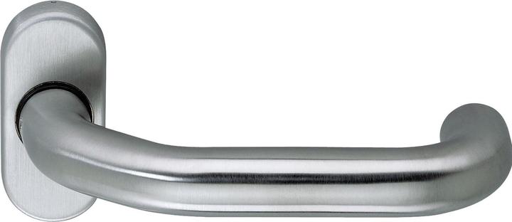 Actual product image ECO lever handle hole part D 116 - on rose, FS, VK: 9 mm, without retaining spring stainless steel (Door set)