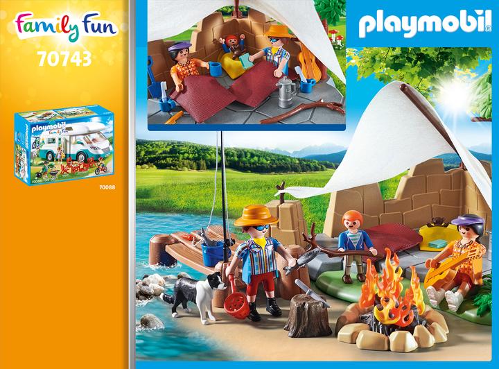 Actual product image Playmobil Family on camping trip (70743, Playmobil Family Fun)