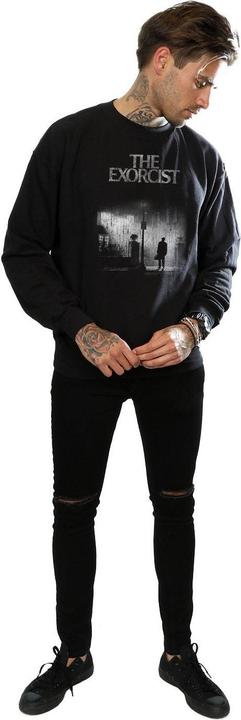 Actual product image The Exorcist Mens Mono Distressed Poster Sweatshirt (S)