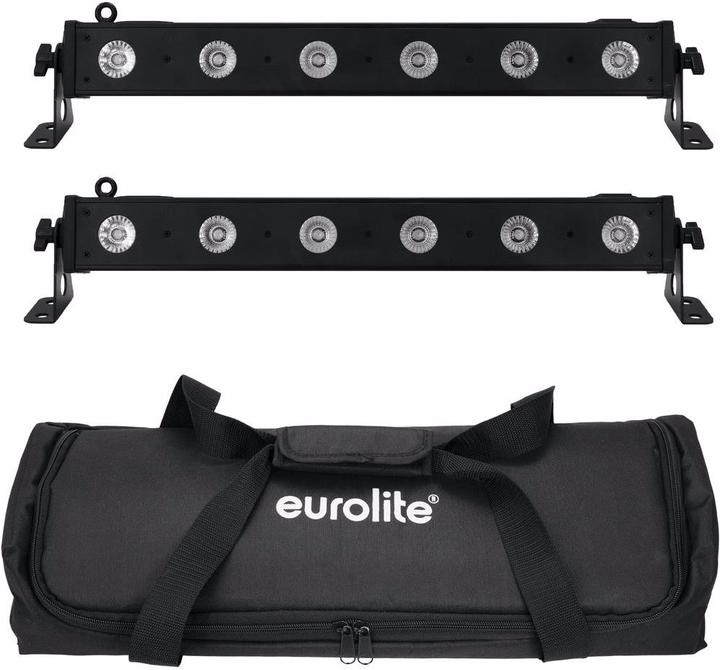 Eurolite Set 2x LED BAR-6 QCL RGBW + borsa morbida