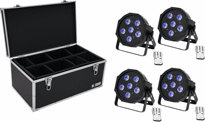 Image du produit Eurolite Set 4x LED SLS-603 TCL UV Floor + Case TDV-1