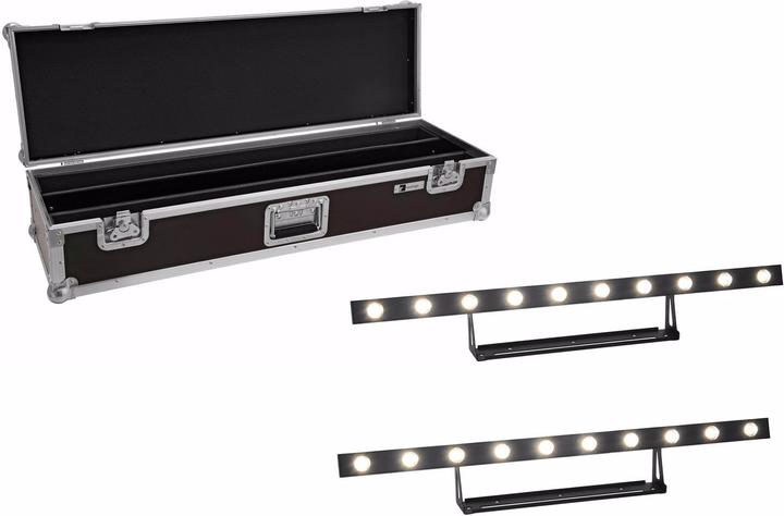 Produktbild Eurolite Set 2x LED STP-10 Sunbar 3200K 10x5W Lichtleiste + Case