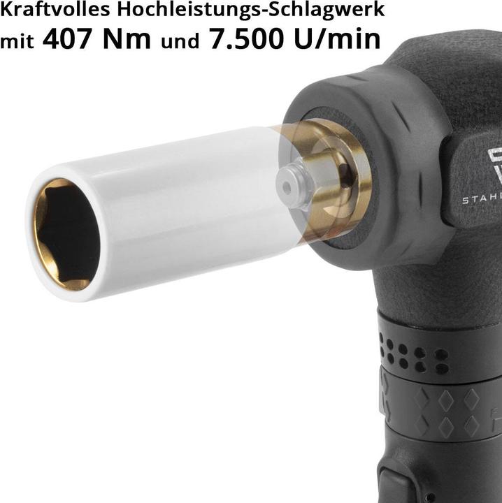 Produktbild Stahlwerk Druckluft-Schlagschrauber DSS-7500 ST mit 407 Nm, 7.500 U/min (Druckluft)