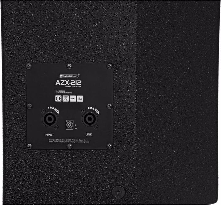 Actual product image Omnitronic AZX-212 2-Way Top 200W (Passive)