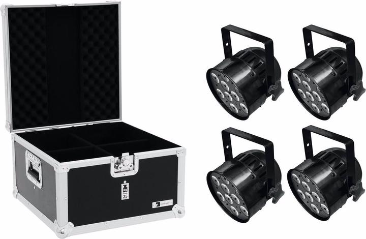 Image du produit Eurolite Set 4x LED PAR-56 QCL Short sw + EPS Case