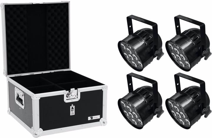 Produktbild Eurolite Set 4x LED PAR-56 HCL Short sw + EPS Case