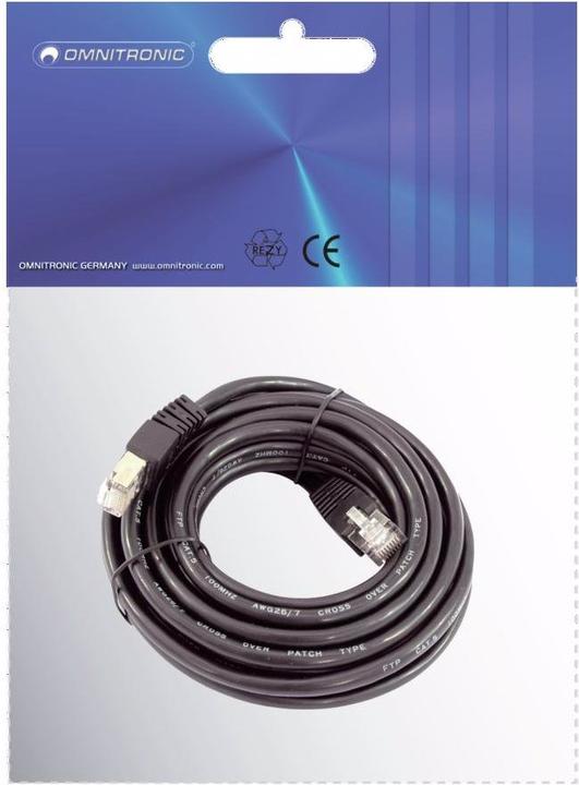 Actual product image Omnitronic CAT-5 cable 5m sw (CAT5, 5 m)