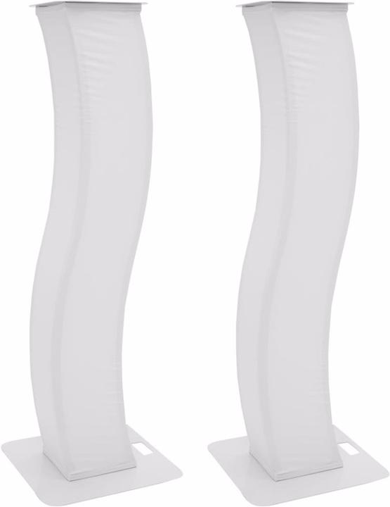 Produktbild Eurolite 2x Stage Stand 150cm geschwungen inkl. Cover und Tasche, weiss