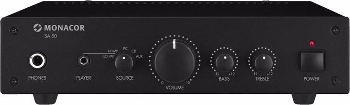 Monacor Stereo amplifier, 4xIn 2x12.5W (Amplifier)