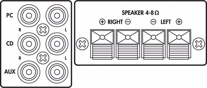 Immagine prodotto Monacor Amplificatore stereo, 4xIn 2x12.5W (Amplificatore)