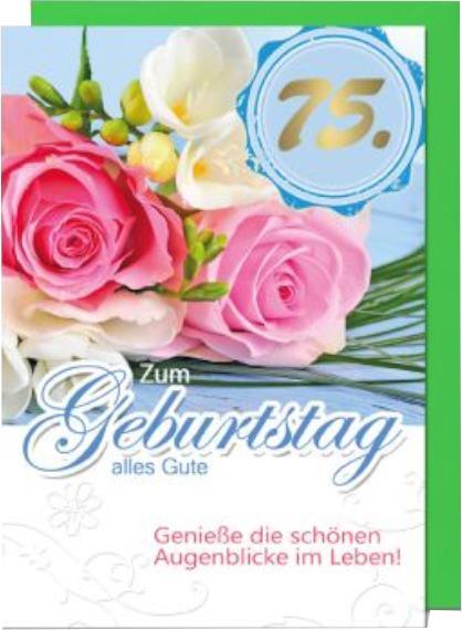 Actual product image Geburtstagskarte 75 (12 pcs.)