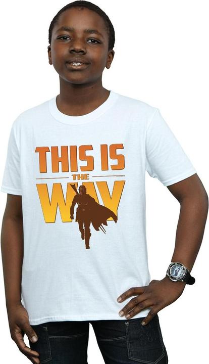Actual product image Star Wars Boys The Mandalorian This Is The Way T-Shirt (104)