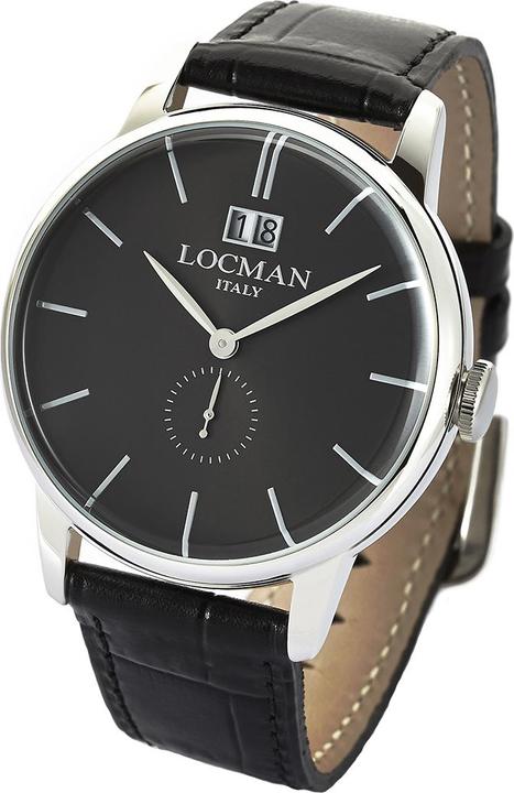 Image du produit Locman Italy Mens Watch 1960 Big Date noir Ref. 0252 (Montre analogique, 41 mm)