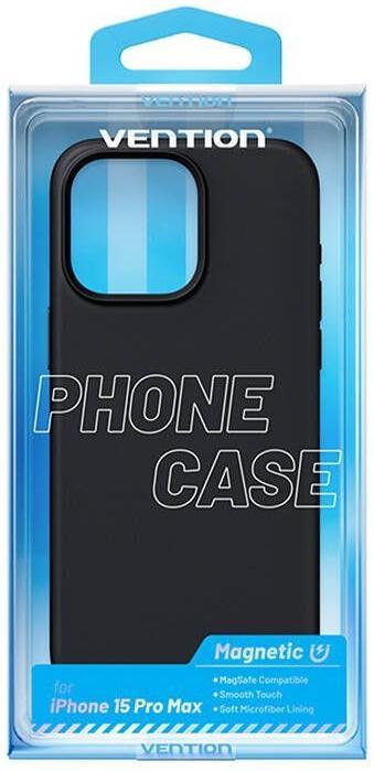 Produktbild Vention KUFB0-40 Silicone Case for iPhone 15 Pro Max (black) (Apple iPhone 15 Pro Max)