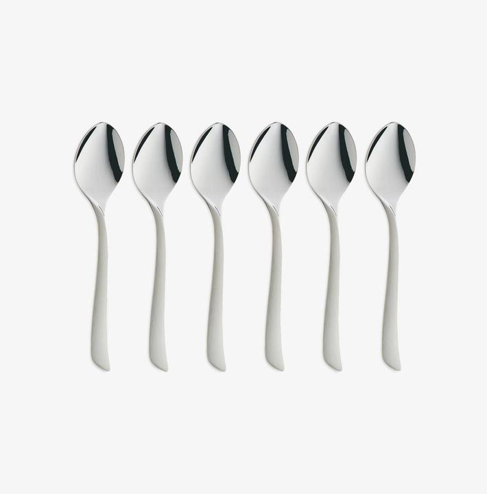 Productafbeelding WMF Espressolepel Set 6st 10,8cm Virginia Roestvrij Staal Gedeeltelijk Mat Krasbestendig (6 Stuk, Lepel)