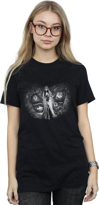 Actual product image Corpse Bride Womens/Ladies Love Triangle Cotton Boyfriend T-Shirt (3XL)
