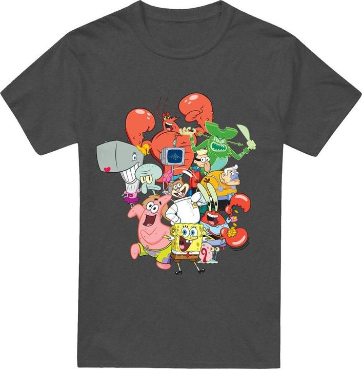 Immagine prodotto Spongebob Squarepants The Whole Gang Maglietta Adulto Unisex (3XL)
