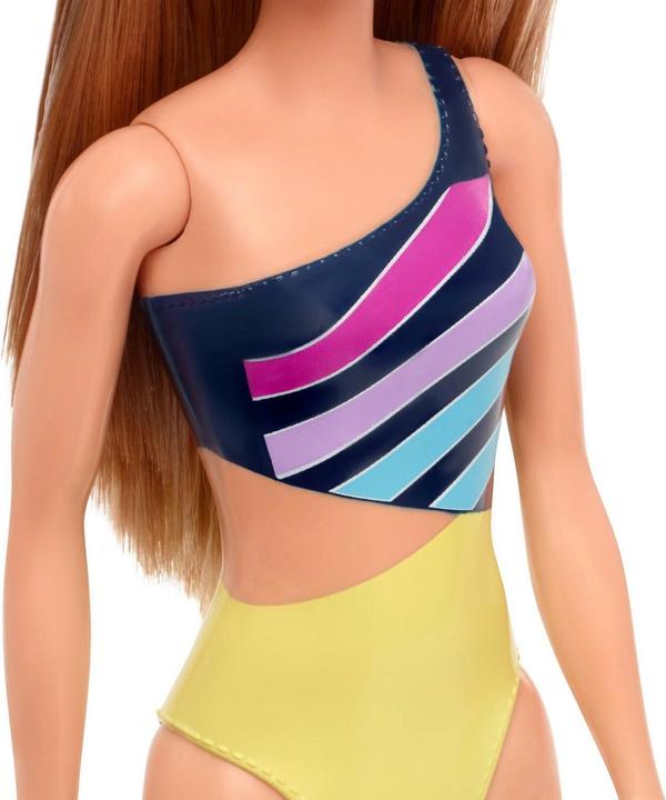 Image du produit Barbie Beach avec maillot de bain à rayures