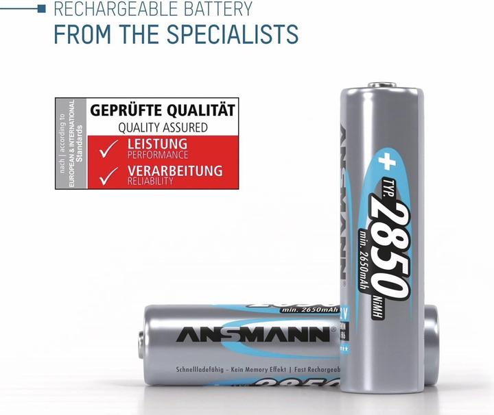 Produktbild Ansmann Digital Typ 2850 (4 Stk., AA, 2850 mAh)