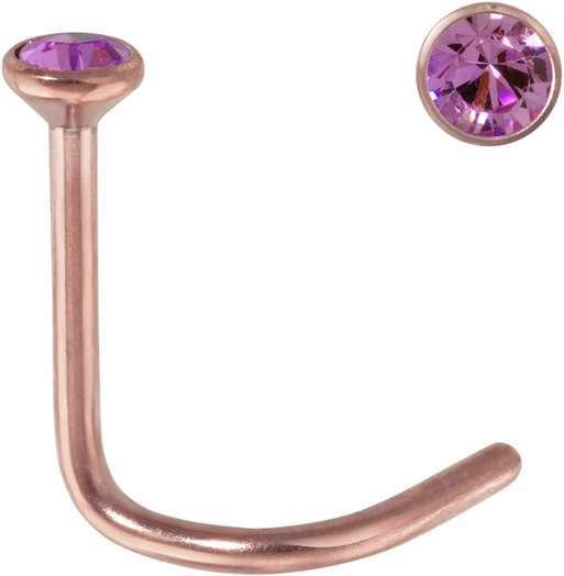Image du produit Bijouteria Piercing nez (Titane, Revêtement PVD (couleur or), Zircone)