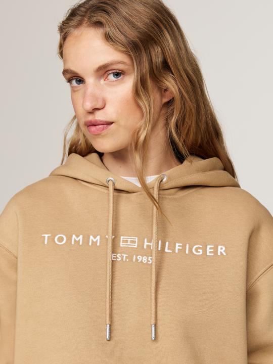 Image du produit Tommy Hilfiger Hoodie Dames Regular Fit - Beige - Maat M (M)