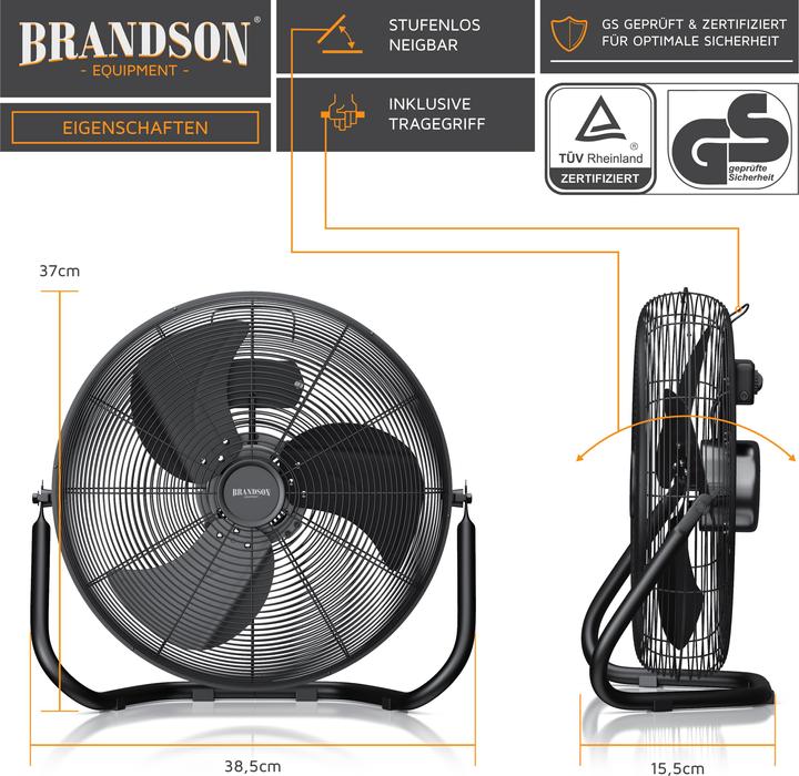 Actual product image Brandson Windmaschine (66 dB)