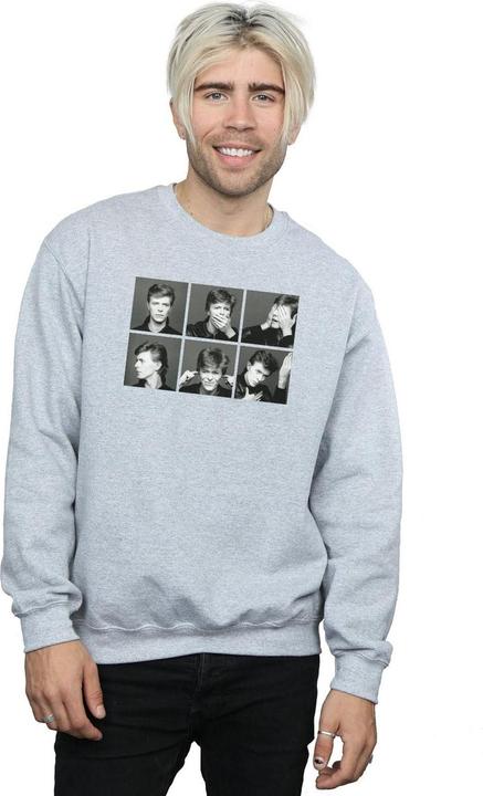 Actual product image David Bowie Mens Photo Collage Sweatshirt (4XL)