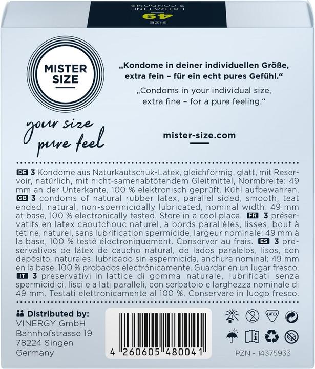 Produktbild Mister Size 49 (3 Stk.)