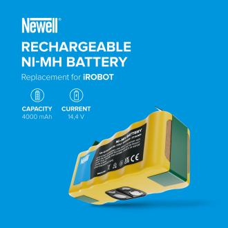 Immagine prodotto Newell Batteria di ricambio Newell 11702, GD-Roomba-500, VAC-500NMH-33 per iRobot