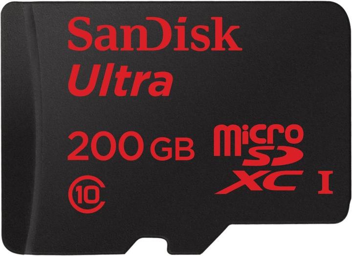 Produktbild SanDisk microSDXC Ultra Premium UHS-I mit Adapter (200 GB, microSDXC, U1, UHS-I)