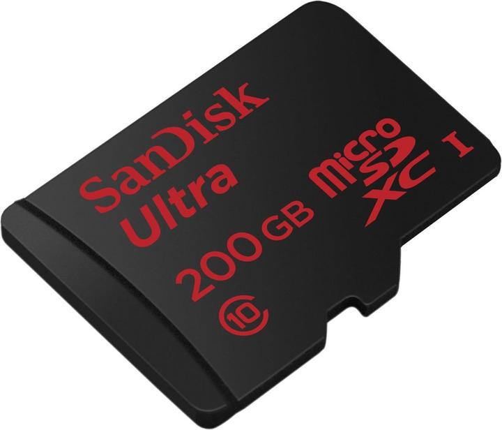 Produktbild SanDisk microSDXC Ultra Premium UHS-I mit Adapter (200 GB, microSDXC, U1, UHS-I)
