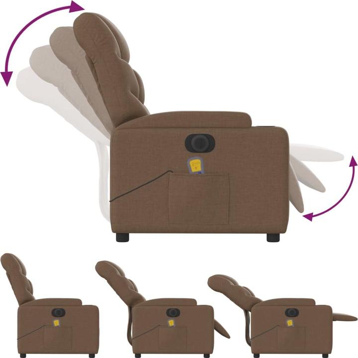 Produktbild VidaXL Massagesessel Elektrisch Stoff