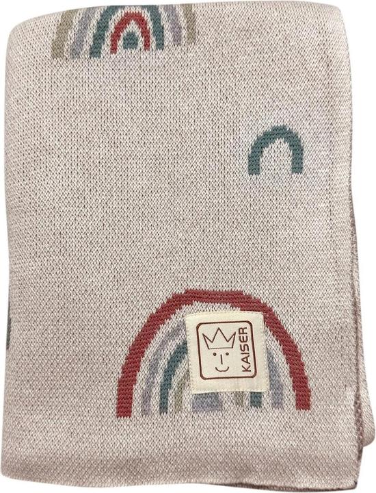 Actual product image Kaiser Baby blanket Rainbow natural combo 80 x 100 cm (80 x 100 cm)