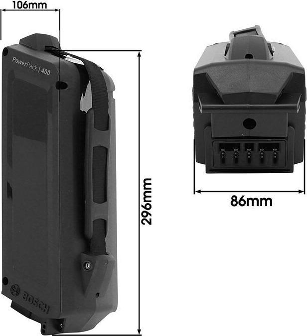 Produktbild Bosch eBike PowerPack 400 Classic+ (400 Wh, E-Bike Akku)