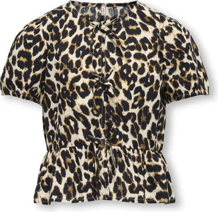 Only Kogclara Life S/S Bow Shirt Wvn Noos