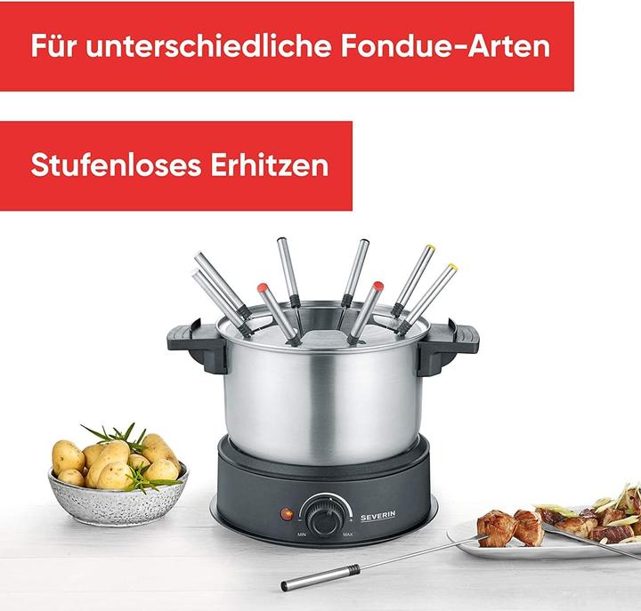 Immagine prodotto Severin FO 2470 (Fondue al cioccolato, Fondue di formaggio, Fondue Chinoise, Fonduta Bourguignonne)