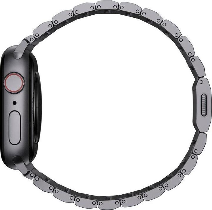 Produktbild Nomad Armband Aluminium Apple Watch Gray (21.5 mm, grade N52 magnet, Edelstahl 316, Aluminium)