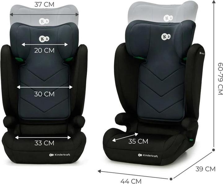 Actual product image KinderKraft I-Spark (Booster seat, ECE R129/i-Size Standard)