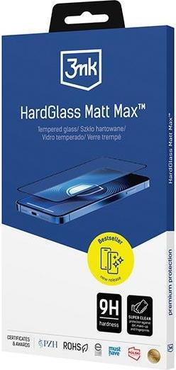 Immagine prodotto 3MK HardGlass Matt Max iPhone 12/12 Pro 6.1" (1 Pezzo/i, Realme 12 Pro+, Apple iPhone 12)