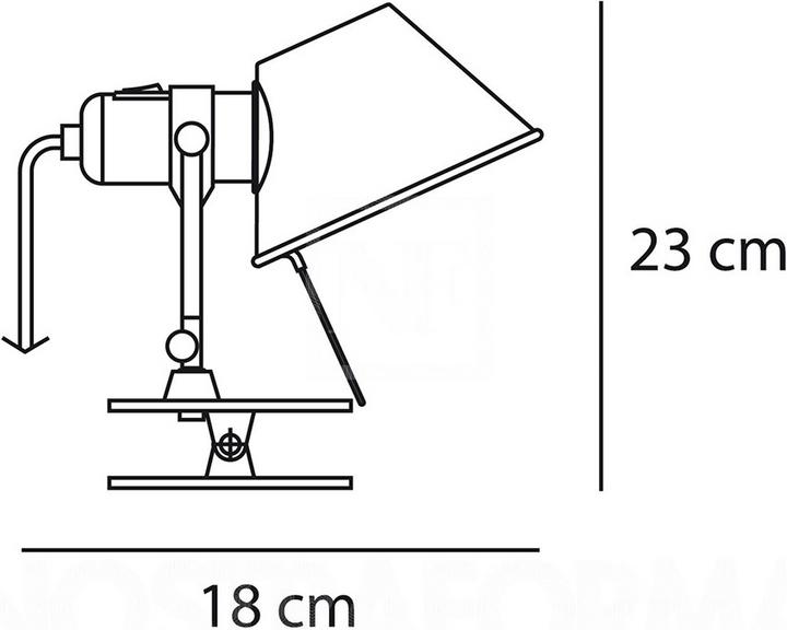 Actual product image Artemide Tolomeo Pinza (615 lm, E27)