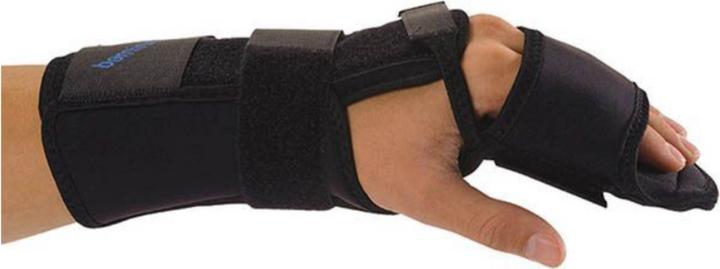 Omnimed Intrinsic Plus 4-Fingerschiene gepolstert links schwarz