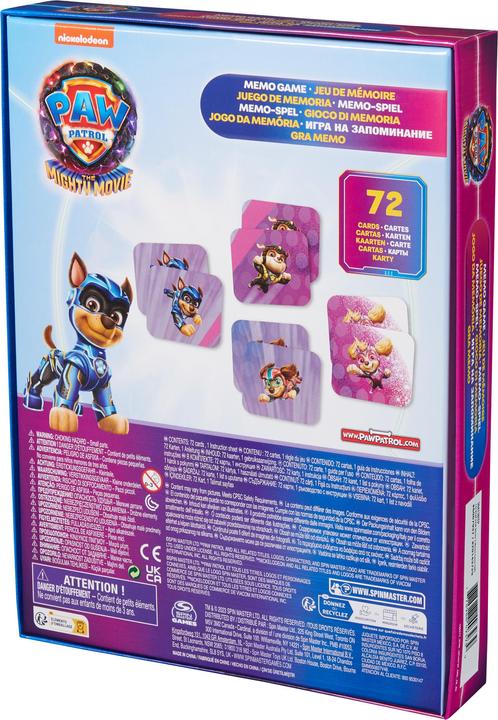 Actual product image Spin Master CGI KGM PAW Movie2 MemoGm 72pc GML