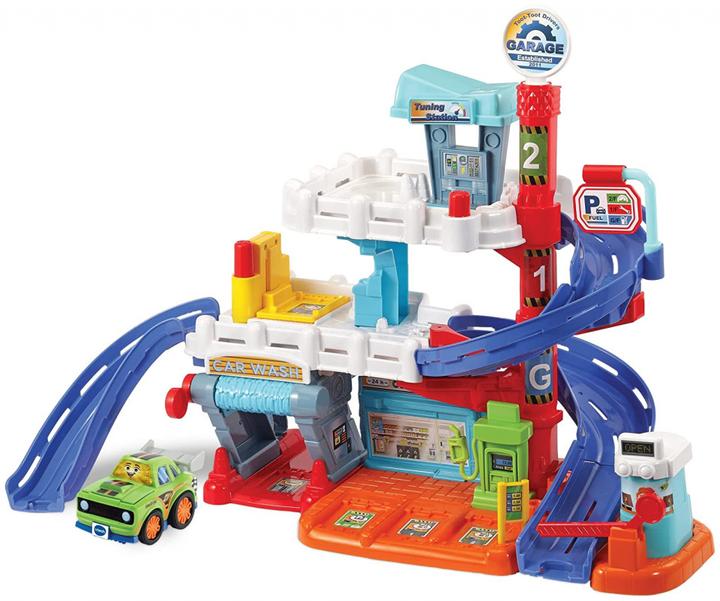 Actual product image VTech 556603 Toot - Toot Drivers Mega Set with 3 Vehicles (English Version) 18+ Months