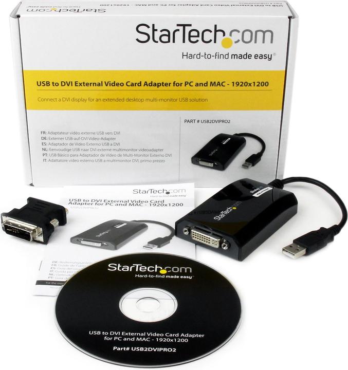 Actual product image StarTech USB To Dvi Adapter Card (USB, 5.50 cm)