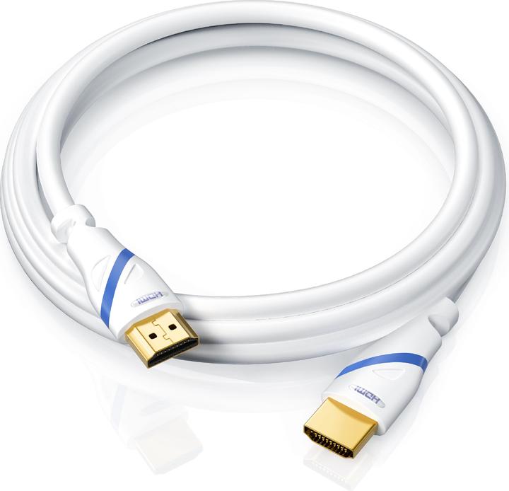 Actual product image Primewire HDMI cable 2.0b, type A, Ultra HD Highspeed 4K 60Hz, Full HD, 3D, ARC, 18 GBit/s, 3-fold shielded (0.25 m, HDMI)