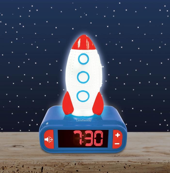 Actual product image Lexibook Rocket alarm clock