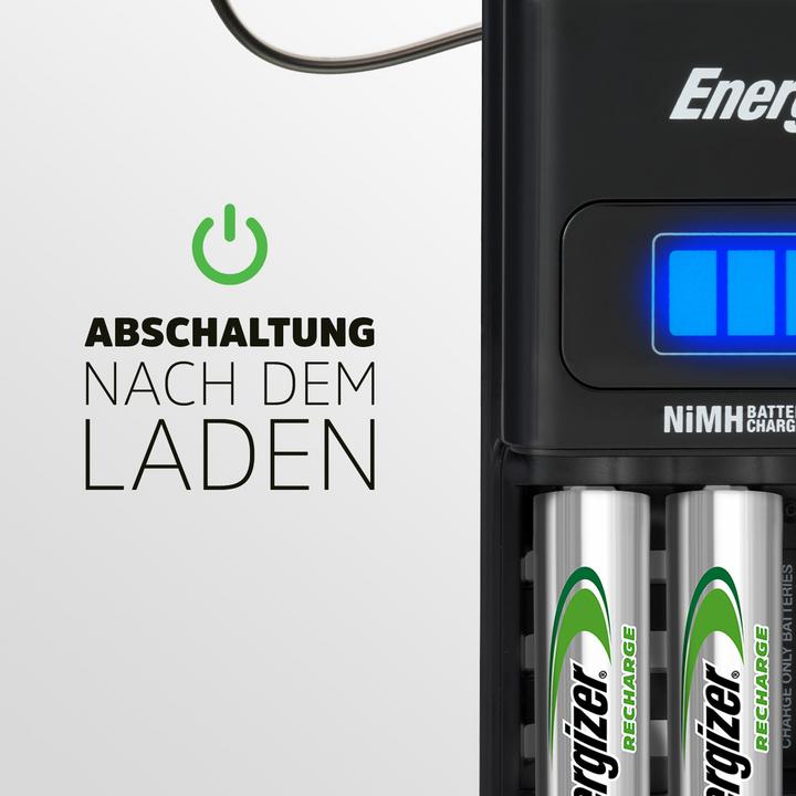 Actual product image Energizer Recharge 1-Hour (4 pcs., AA, AAA, 2300 mAh, Battery + charger)
