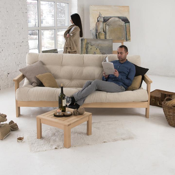 Produktbild Europe & Nature Holz Schlafsofa - Natur - 140X200 cm - Mexico