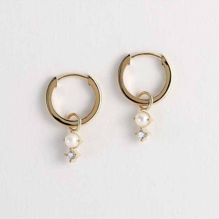 Actual product image Esprit Creolen GLOSSY PEARLS (Perle, 925 silver)